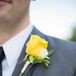 Yellow Rose and Freesia Boutonniere