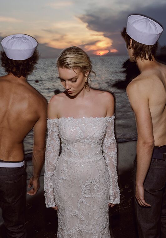 Amalfi Passion collection by Ricca Sposa Violetta 24-022 Mermaid and Trumpet Wedding Dress - 4