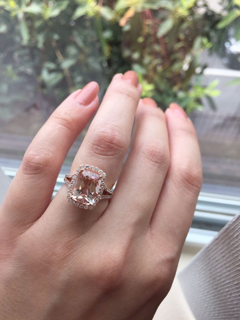 morganite engagement ring