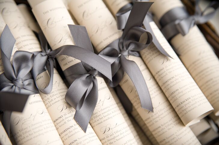 Scroll Styled Ceremony Programs