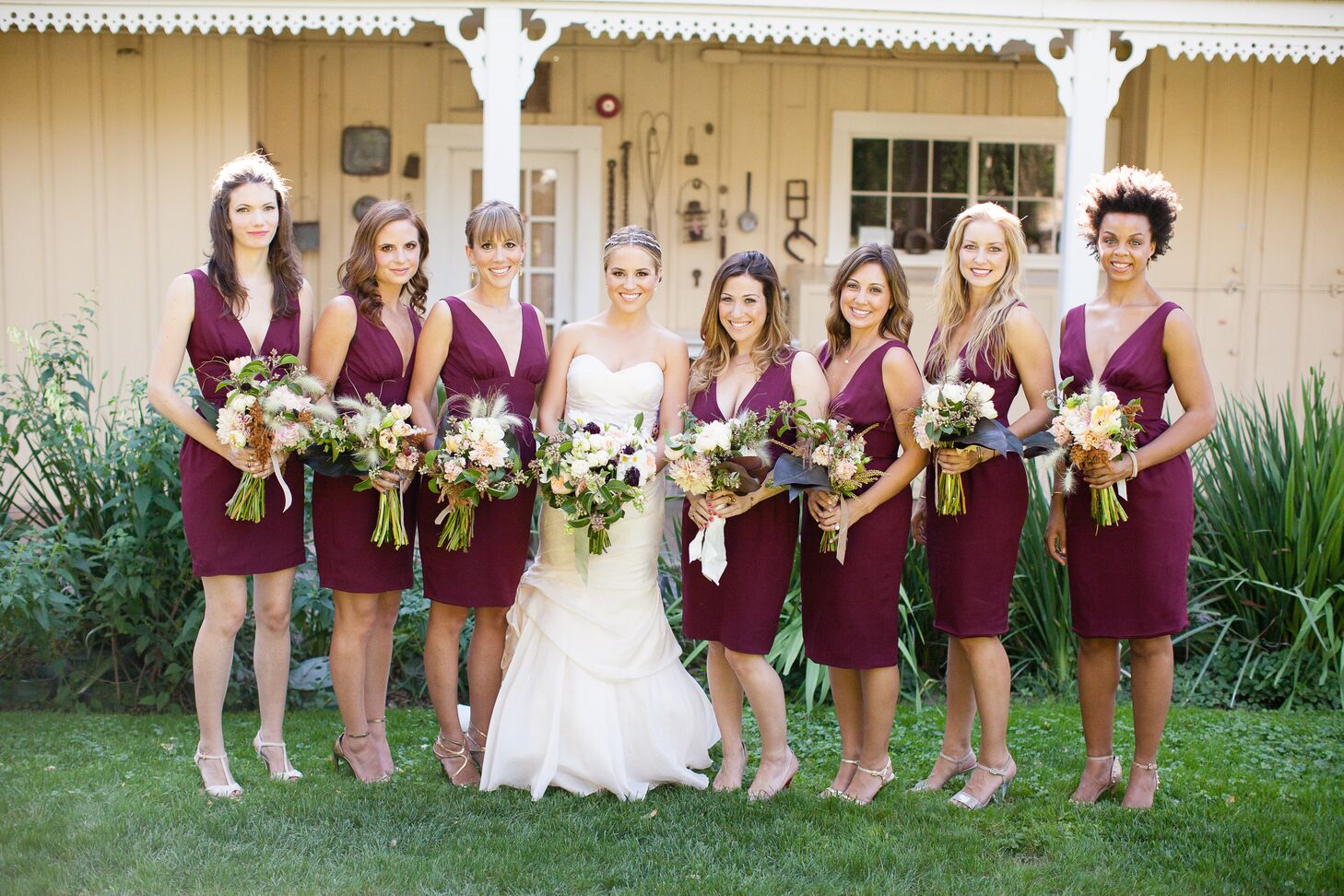burgundy dress for wedding
