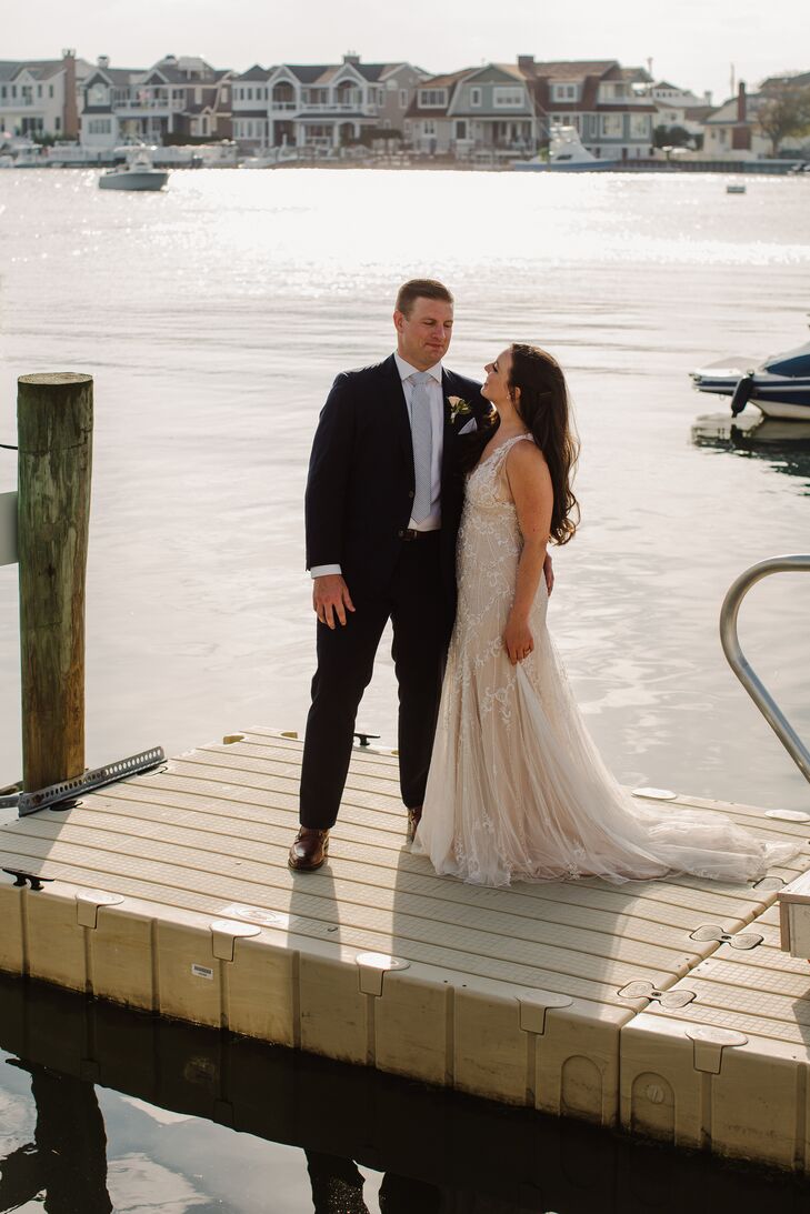 Bride and Groom Portraits at The Reeds at Shelter Haven in Stone Harbor, New Jersey