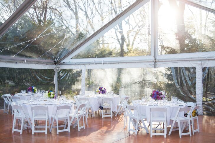 "Our favorite part was the clear tent where our reception was held," Lisa says. "It was spacious enough to accommodate our guests with plenty of room for a huge dance floor, which was very important to us."