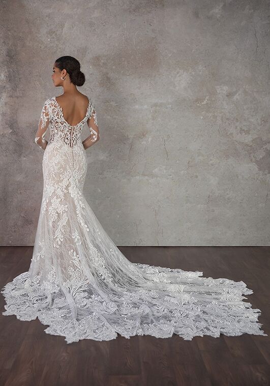 Essense of Australia D4213 Fit-and-Flare Wedding Dress - 3