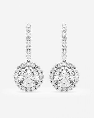 Grown Brilliance Drop Earrings - EAGTXE02221-GW4 Wedding Earring photo