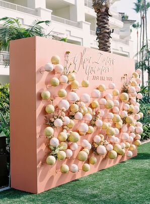 Soccer-Themed Escort Card Display