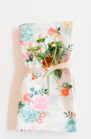Cheerful Floral Linens and Hypericum