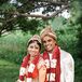 Traditional Red and White Flower Malas