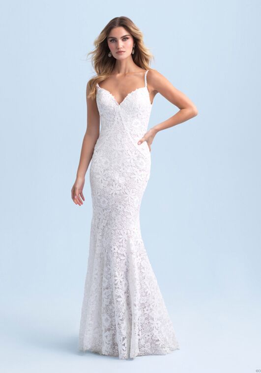 Disney Fairy Tale Weddings Rapunzel - D416 Sheath Wedding Dress - 4