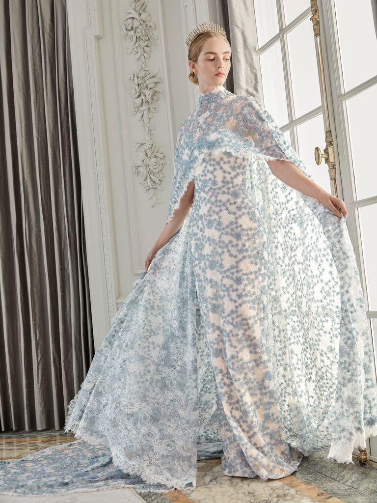 Wedding dress with Cape