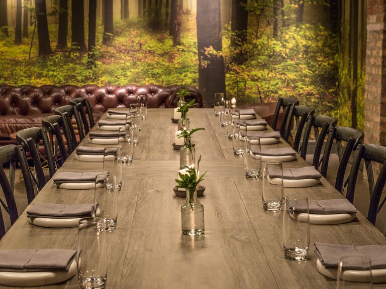 The tables are set for a romantic dinner at Smyth, West Loop
