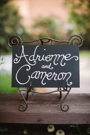 Handwritten Couple Sign