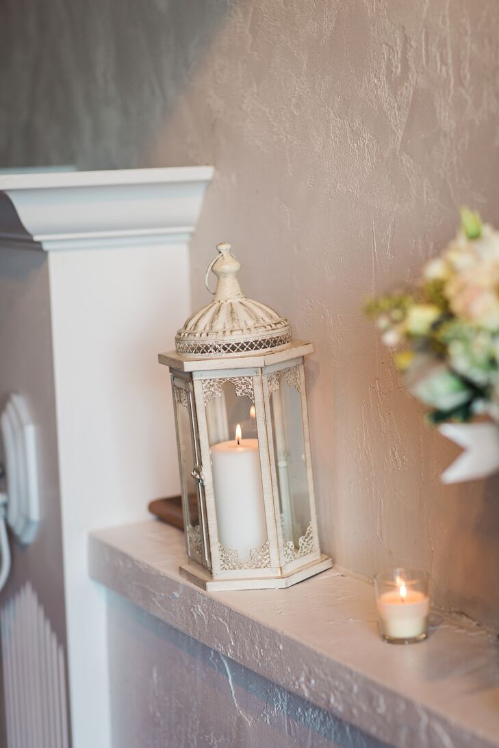 Candlelit Champagne Lantern Reception Accent