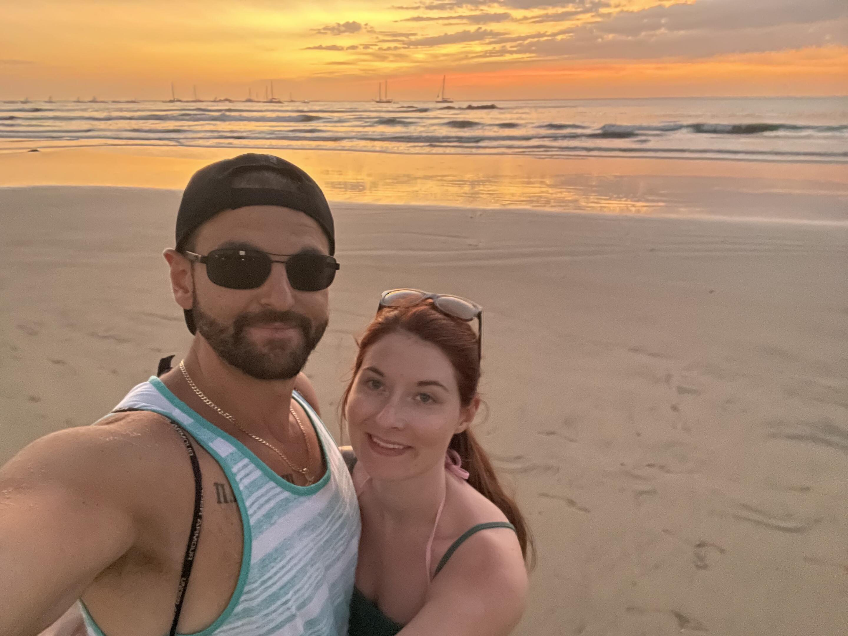 Catching a sunset in Costa Rica