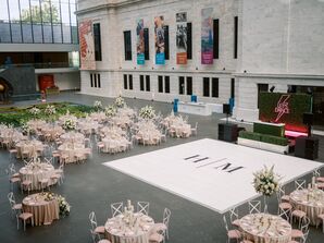 Monogram Dance Floor in Cleveland Museum of Art Atrium