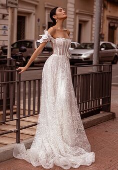 Carfelli Embellished A-Line Wedding Dress