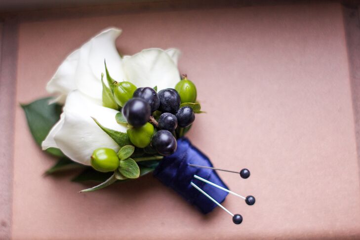 "The little blueberries in my bouquet and Michael's boutonniere were my favorite part and they almost didn't happen," says Jennifer.  "Our florist shipped them overnight from Canada – what an amazing surprise.  Kristin really did do everything she could to make the day perfect."