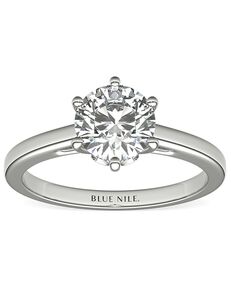 Blue Nile Round Cut Engagement Ring