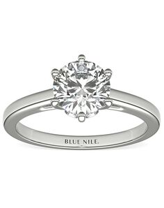 Blue Nile Round Cut Engagement Ring