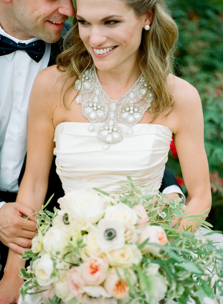 Lazaro Wedding Dress Statement Necklace