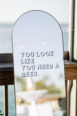 Beer Welcome Sign Mirror