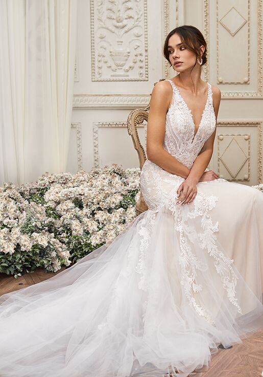 Moonlight Collection J6855 Mermaid Wedding Dress - 3