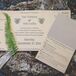 Vicki made the stationary herself with formatting help from Tim on brown paper bag card stock.