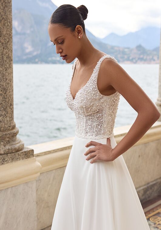 Justin Alexander Kali A-Line Wedding Dress - 3