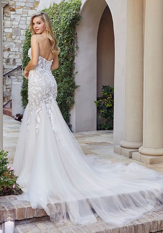 Casablanca Bridal Style 2441 Paisley Mermaid Wedding Dress - 3