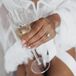 Bride With Champagne While Getting Ready