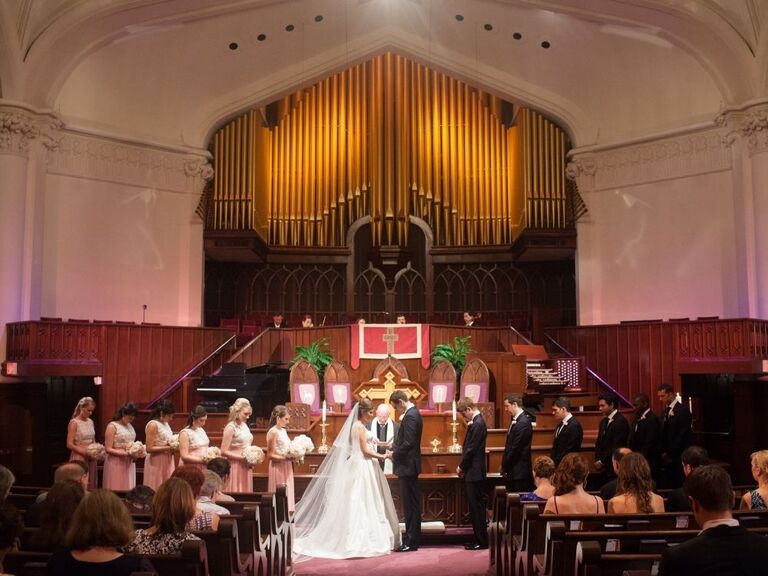 Traditional Methodist wedding ceremony with Methodist marriage vows