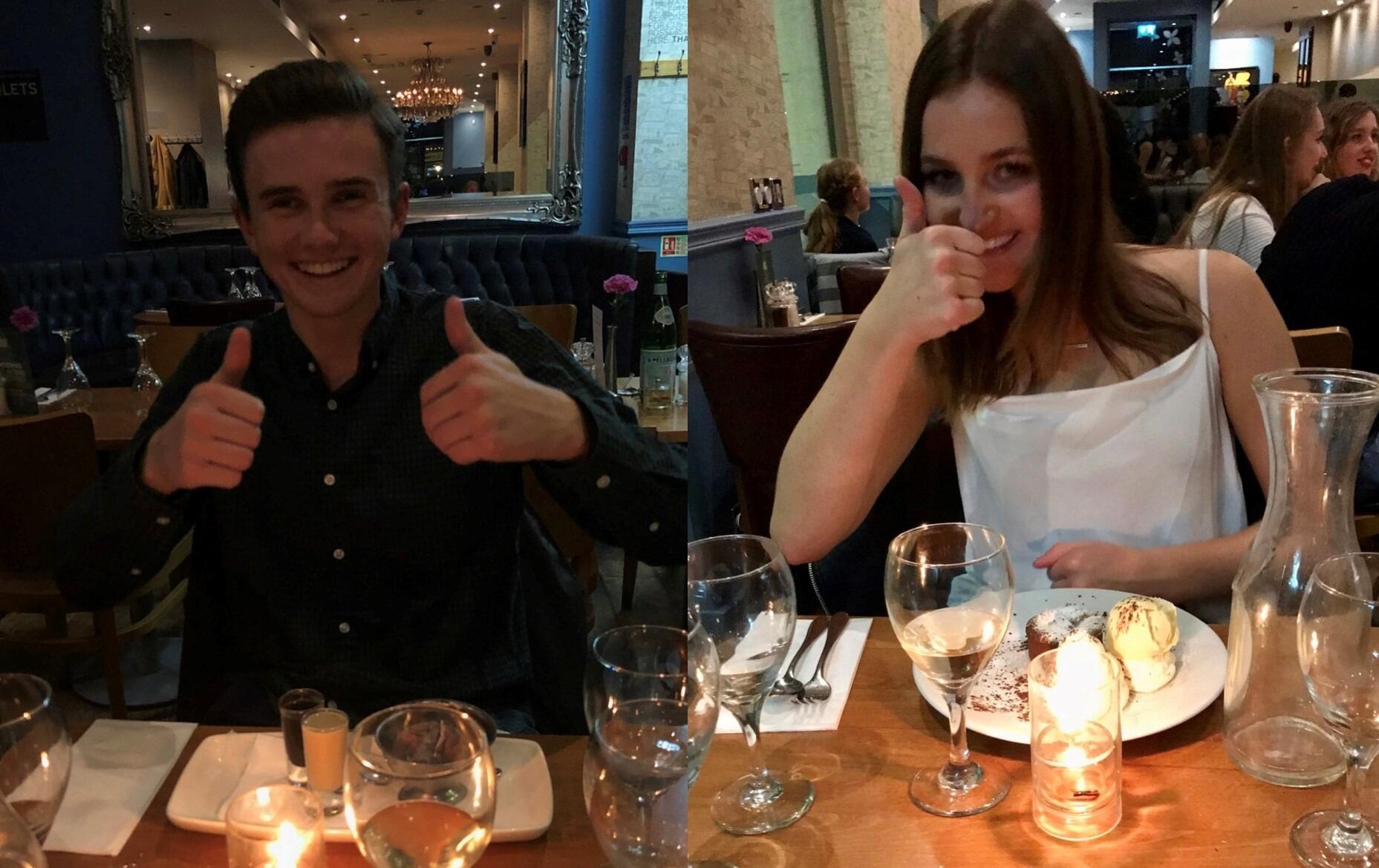 Our first date in London