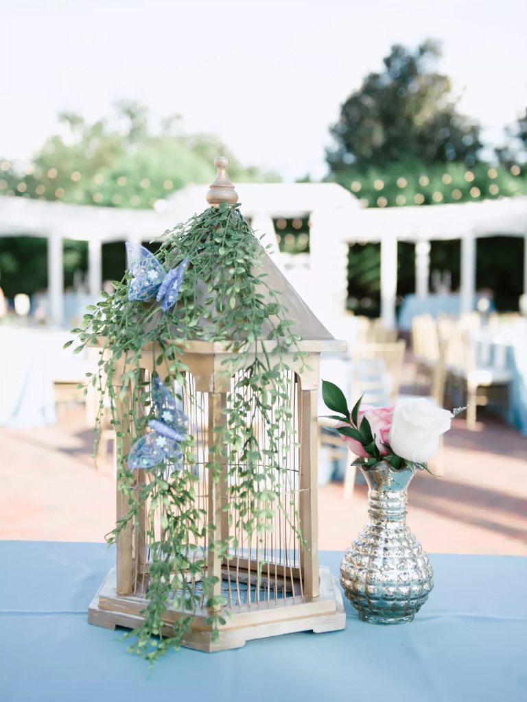 Gorgeous whimsical butterfly wedding lantern