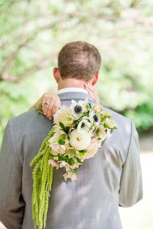 Romantic Dahlia and Anemone Bridal Bouquet