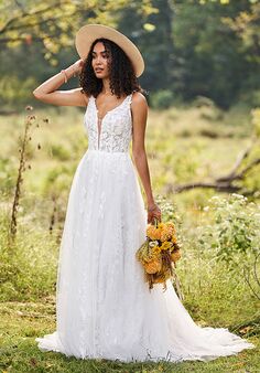 Lillian West 66245 A-Line Wedding Dress