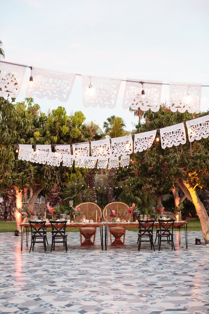 Papel Picado Reception Canopy