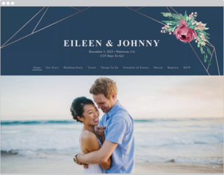 Gilded Botanical Blue Design