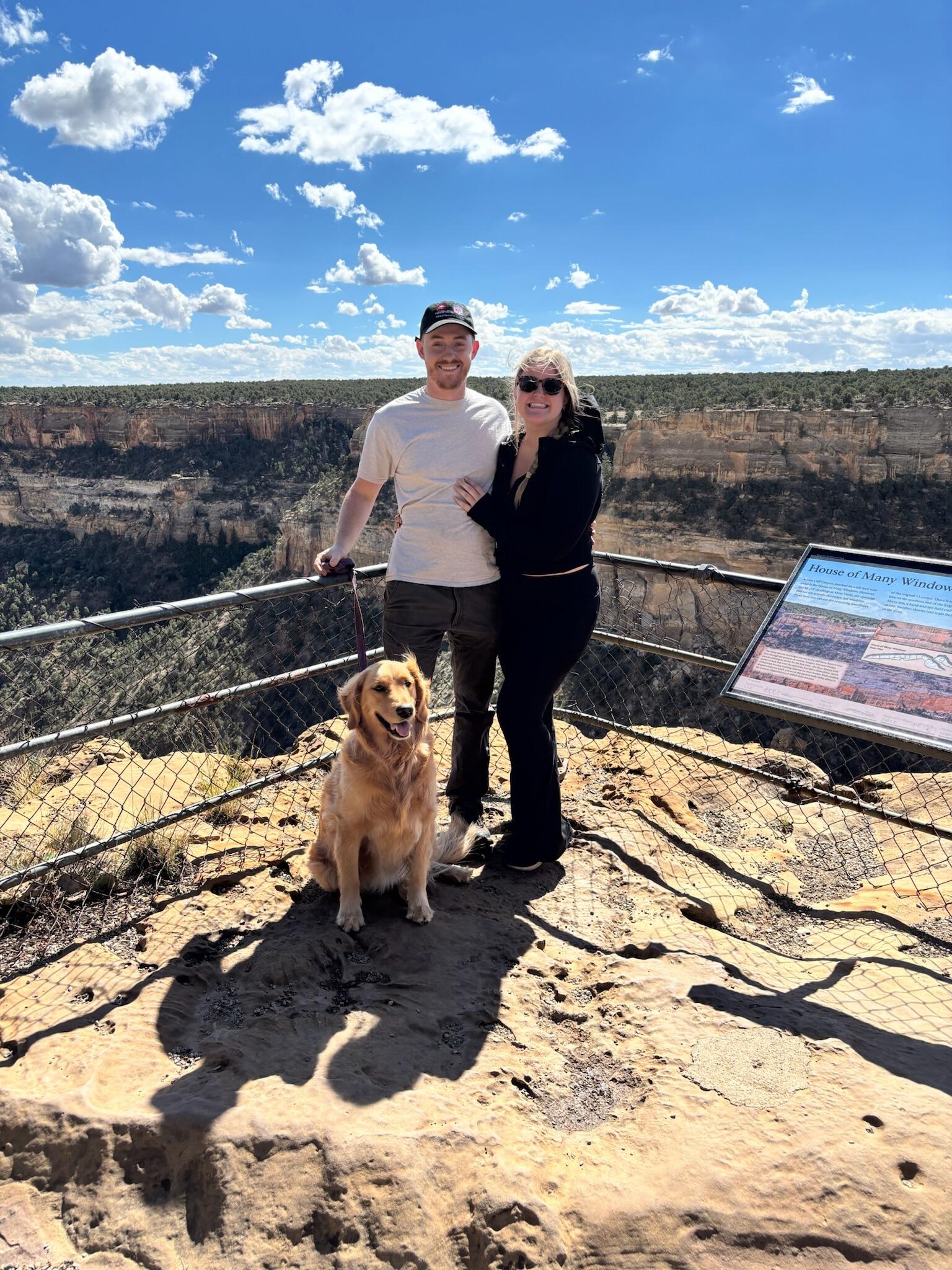 For our 3 year anniversary, we went to Mesa Verde National Park. We stayed in a Yurt (thank you AirBnB)! 