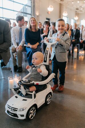 Ring Bearers for Wedding at Cherry Hall in Kansas City, Missouri