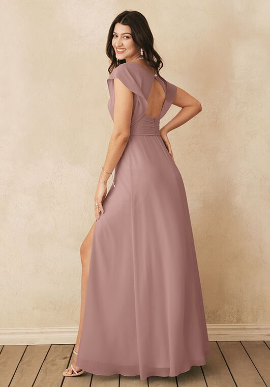 AW Bridal AW Kathy Dress V-Neck Bridesmaid Dress - 5