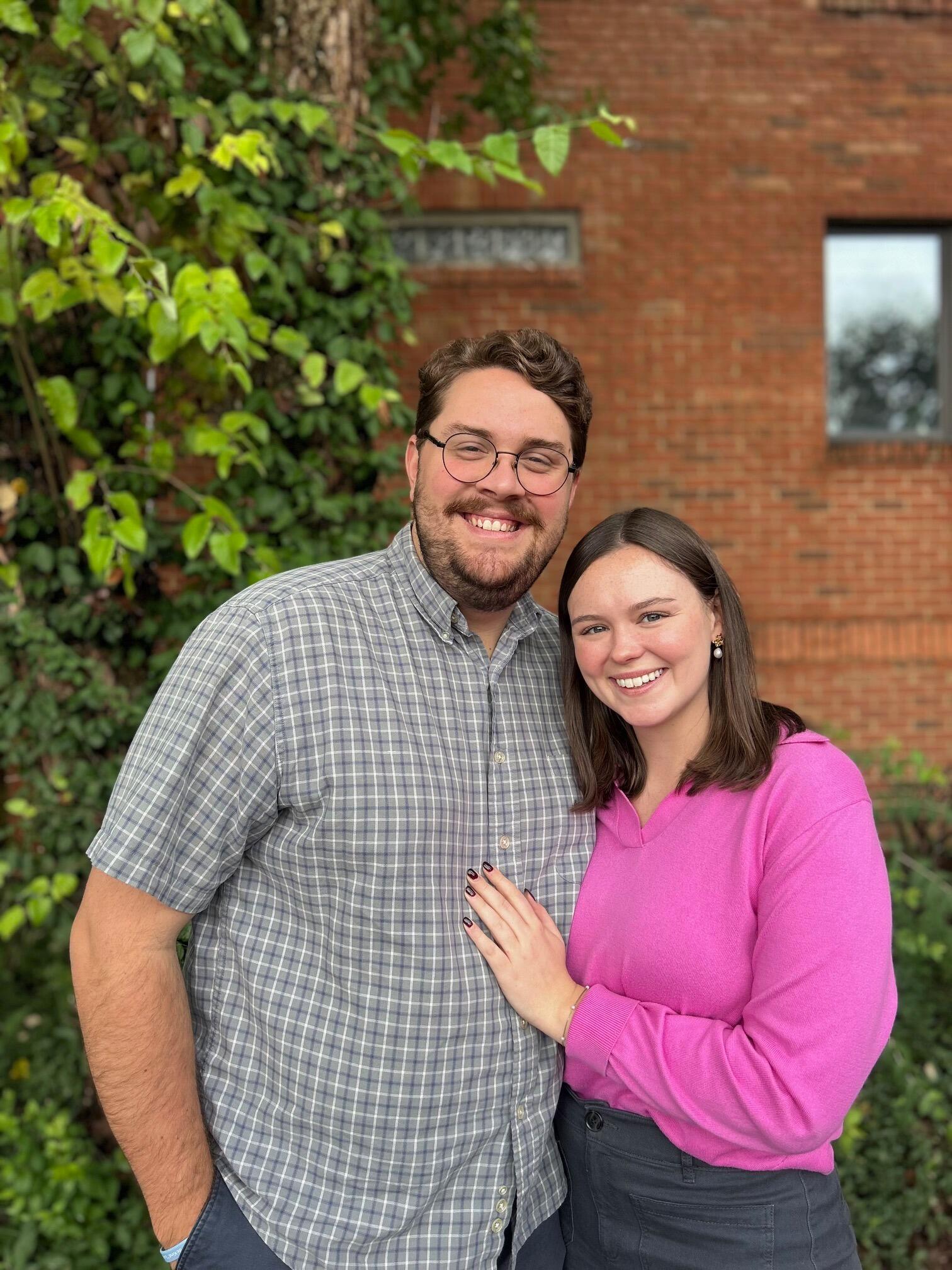 Our first real picture was taken together. This weekend was extra special for us. We had officially started dating, and Mary Charles' parents came to visit and meet John for the first time. We got to know each other over a great steak dinner. Unbeknownst to Mary Charles, this is the weekend when John knew she was the one.