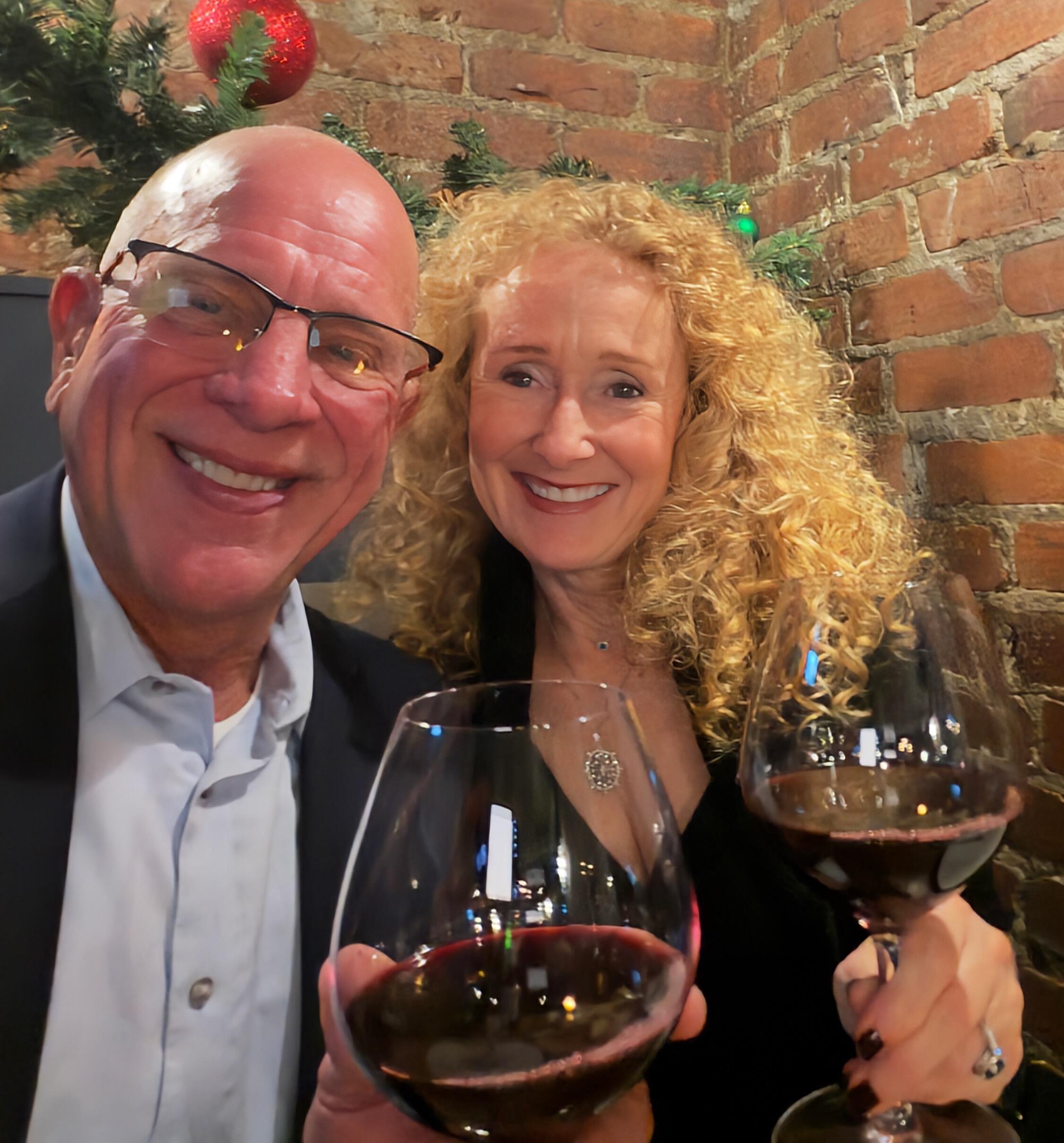 Celebrating our engagement in Victoria at  Wind Cries Mary