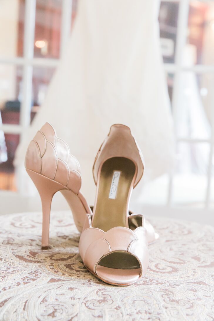 Blush Open-Toed Bridal Shoes