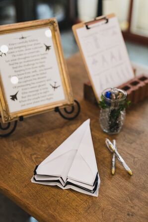 Paper Airplane Guest Book