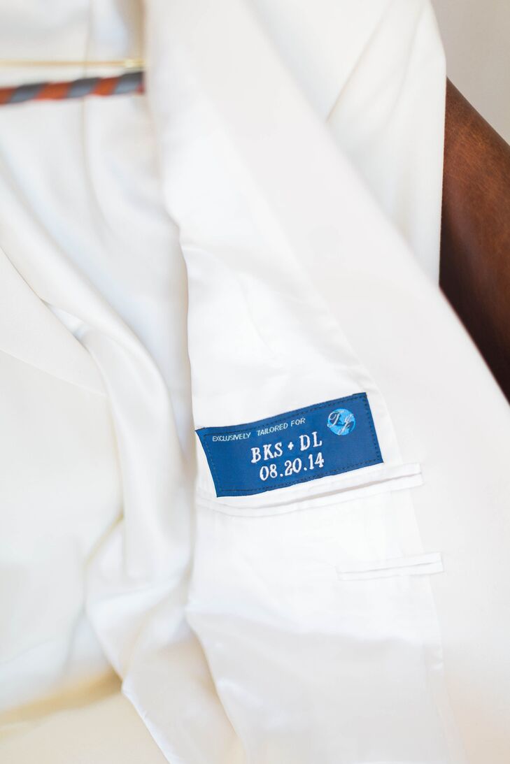 Wedding Date Personalized Suit Label