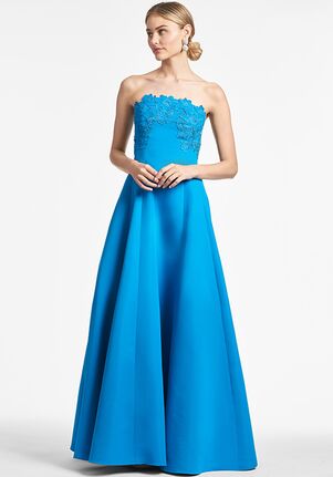 Sachin & Babi Amal Gown - Turquoise Blue Mother Of The Bride Dress