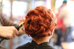 Elegant Curled Updo
