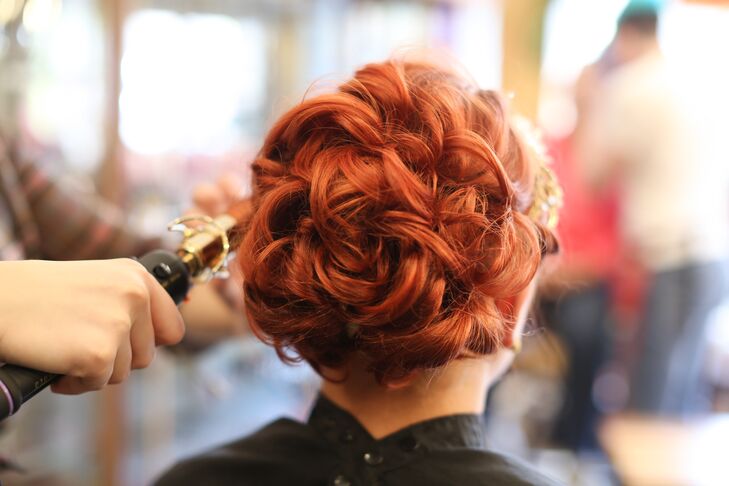 Elegant Curled Updo