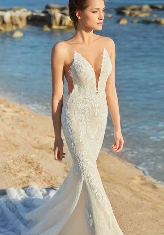 INES DI SANTO Spring 2021 - Kas Trumpet Wedding Dress - 2