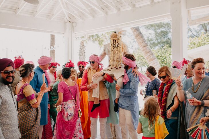 Hindu Fusion Wedding Celebration at the Sandbar Restaurant in Anna Maria, Florida